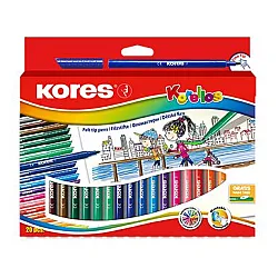 Флумастери KORES KORELLO, 20 цв.