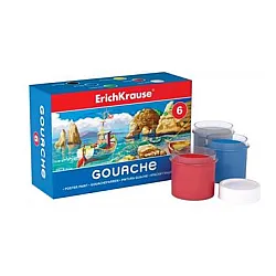 Темперна Боя 6цвята / 20ml Erich Krause