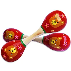ПИНО ДВОЕН МАРАКАС - МЕЧО (В ДЪРВЕНА КУТИЯ)