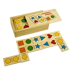 ПИНО ДОМИНО - ГЕОМЕТРИЧНИ ФИГУРИ (28 части)