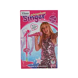OCIE Микрофон на стойка с ефекти РОЗОВ SINGER 