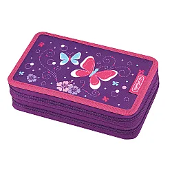HERLITZ НЕСЕСЕР  23 части, 2 ципа  Purple Butterfly