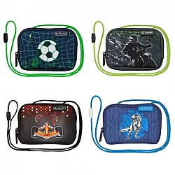Портмоне с връзка за момче Kick it, Motorcross, Formula 1, Blue Dino