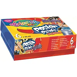 COLORINO KIDS ТЕМПЕРНИ БОИ 6 ЦВЯТА МЕТАЛИК