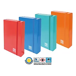 Кутия с ластик One Color 250х350х70, картон