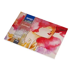 Скицник 148х105 мм A6, 200 г/м2, 20 л, за смесена техника