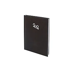 Бележник с дати 14х20 книговинил черен, 168 л.