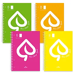 Тетрадка А4 спир. PP корица Neon, 80 л.ред, 70 г/м2