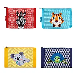 HERLITZ Несесер плосък с цип Cute Animals 