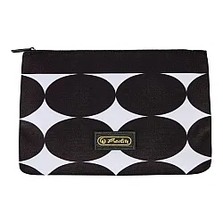 HERLITZ Несесер плосък с цип Just Black   