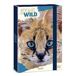 Кутия с ластик А4 Ars Una Icons of the Wild - Serval