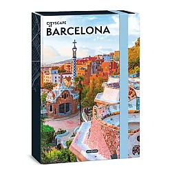 Кутия с ластик А4 Ars Una Cityscape - Barcelona
