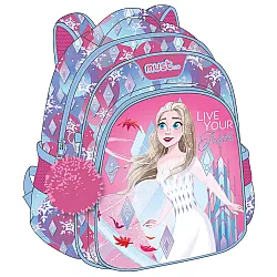 Раница детска с 2 ципа Frozen 2, 31x27x10