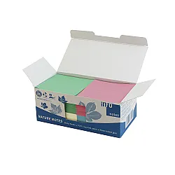Листчета лепящи, Nature box, 4 цв., 75х75 мм, 100 л.