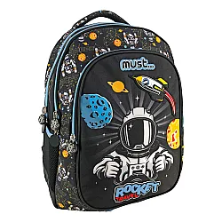 Раница с 3 ципа Rocket Travel, 43x32x18
