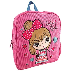 Раница детска с 1 цип Cute Girl, 31x27x12