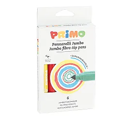Маркери Jumbo, 6 цвята, Ø 7,6 мм