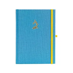 Бележник с точки A5, 80 л, 150 г/м2 The Koi, син лен