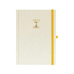 Бележник с точки A5, 80 л, 150 г/м2 The Hourglass, бял лен