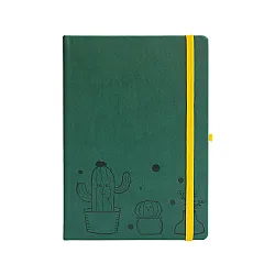 Бележник с точки A5, 96 л, 120 г/м2, изк. кожа Prickly Pages