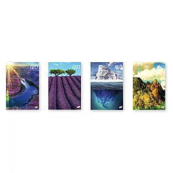 Тетрадка A4 UV Nature, 60+2 л.ред, 70 г/м2
