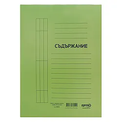 Папка с машинка картон classic, А4, зелена