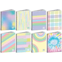 Тетрадка A4 UV One Color Pastel Plus спир., 60 л.ред, 80 г/м2