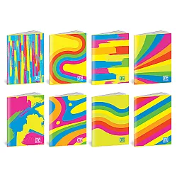 Тетрадка A4 UV One Color Fantafluo шита, 40+2 л.ред, 80 г/м2