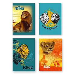 Тетрадка А4, мат/UV 40 л.ред, Lion King