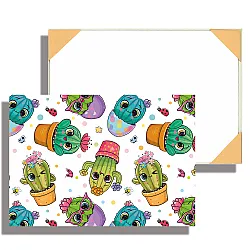 Блок за рисуване №4 Rainbow - Cactus, 190 g, 10 листа