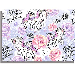 Блок за рисуване №4 Rainbow - Unicorn Follow your Dreams, 190 g, 10 листа