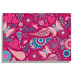 Блок за рисуване №4 Rainbow - Pink Flowers, 190 g, 10 листа