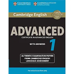 Cambridge English Advanced 1 for Revised Exam from 2015 Student's Book with Answers