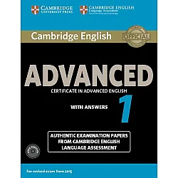 Cambridge English Advanced 1 for Revised Exam from 2015 Student's Book Pack (Student's Book with Answers and Audio CDs (2))