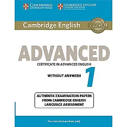 Cambridge English Advanced 1 for Revised Exam from 2015 Student's Book without Answers