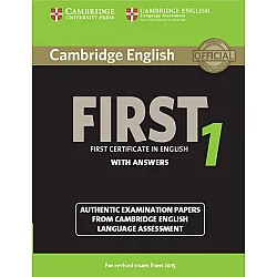 Cambridge English First 1 for Revised Exam from 2015 Student's Book with Answers