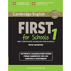 Cambridge English First 1 for Schools for Revised Exam from 2015 Student's Book with Answers