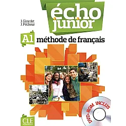 Echo Junior - A1: Учебник по френски език за 8. клас за интензивно обучение + DVD-ROM - 1 edition. Учебна програма 2023/2024 (Колибри)
