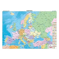 Европа. Политическа стенна карта