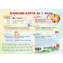 Езикови карти за 1. клас. Учебна програма 2025/2026 (Рива)