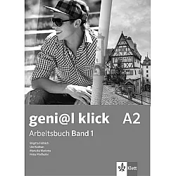 geni@l klick BG A2: Arbeitsbuch mit Audio CD Teil 1 / Работна тетрадка 1 по немски език със CD - 8. клас (интензивен)