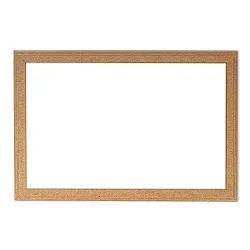 Бяла дъска с рамка MDF 90х120 см