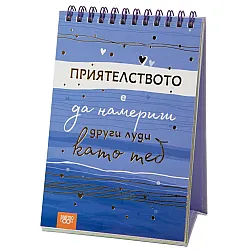 Книжка за щастливи дни със спирала: Приятелството е да намериш други луди като теб