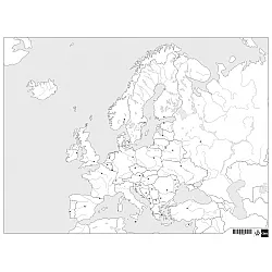 Комплект табла за многократна употреба по география и икономика за 7. клас (2 бр.) Учебна програма 2024/2025 (Клет)