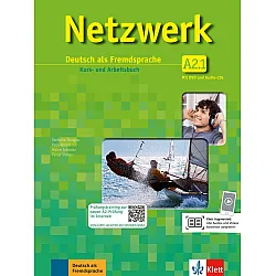 Netzwerk A2.1, Kurs- und Arbeitsbuch,Teil 1+2 CDs+DVD