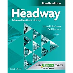 New Headway 4E Advanced Workbook with Key + CD / Английски език - ниво Advanced: Учебна тетрадка с отговори + CD