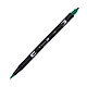 Aкварелен двувърх маркер Tombow ABT Dual Brush, четка 3.5 мм, връх 0.8 мм, 346 sea green