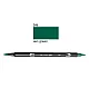 Aкварелен двувърх маркер Tombow ABT Dual Brush, четка 3.5 мм, връх 0.8 мм, 346 sea green