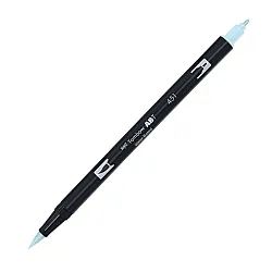 Aкварелен двувърх маркер Tombow ABT Dual Brush, четка 3.5 мм, връх 0.8 мм, 451 sky blue