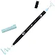 Aкварелен двувърх маркер Tombow ABT Dual Brush, четка 3.5 мм, връх 0.8 мм, 451 sky blue